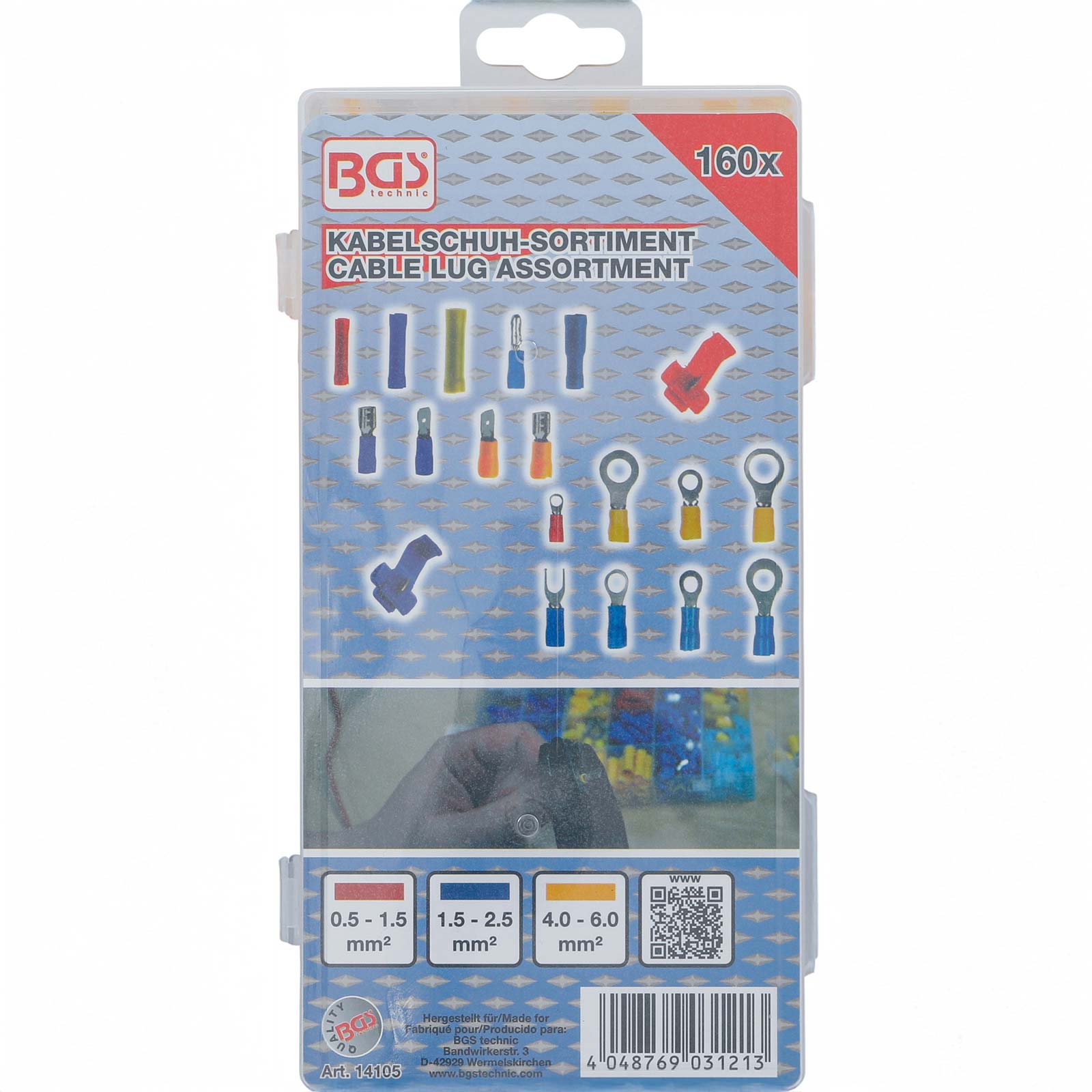 BGS 14105 Kabelschoen assortiment 160dlg