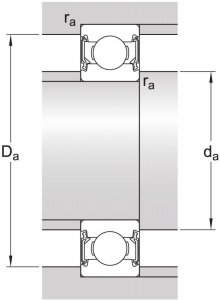 Skf 6200-2RSH Groefkogellager met afdichtingen (10x30x9mm) - Afbeelding 3