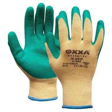 OXXA Handschoen M-Grip 11-540, groen/geel