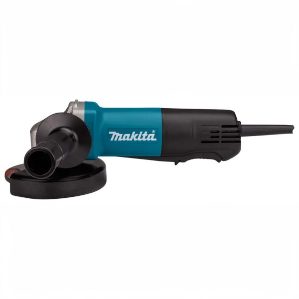 MAKITA 9558PBGY 230 V Haakse slijper 840W 125 mm In doos, met veiligheidsschakelaar
