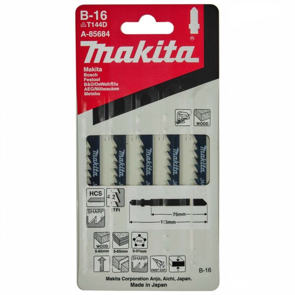 Makita A-85684 B-16 decoupeerzaagblad 5st.