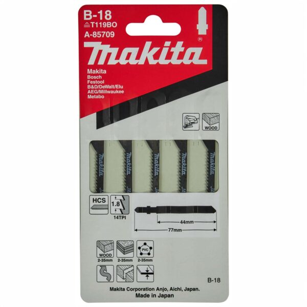 Makita A-85709 B-18 Decoupeerzaagblad 5st.