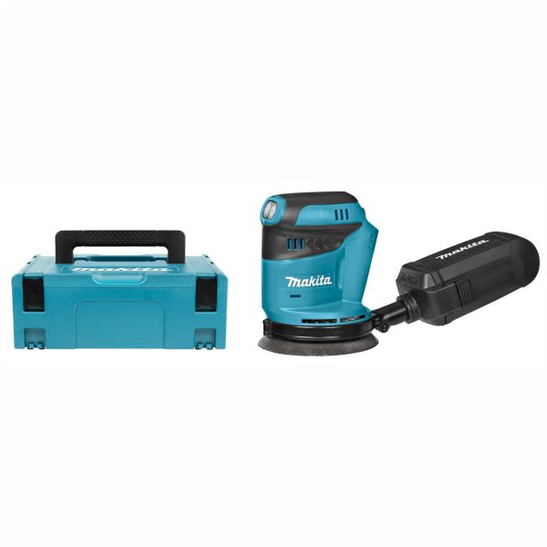 Makita DBO180ZJ Handpalm excenter schuurmachine in Mbox, zonder accu's en lader