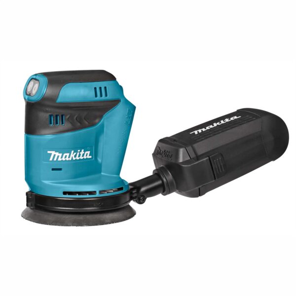 Makita DBO180Z Handpalm excenter schuurmachine in doos, zonder accu's en lader