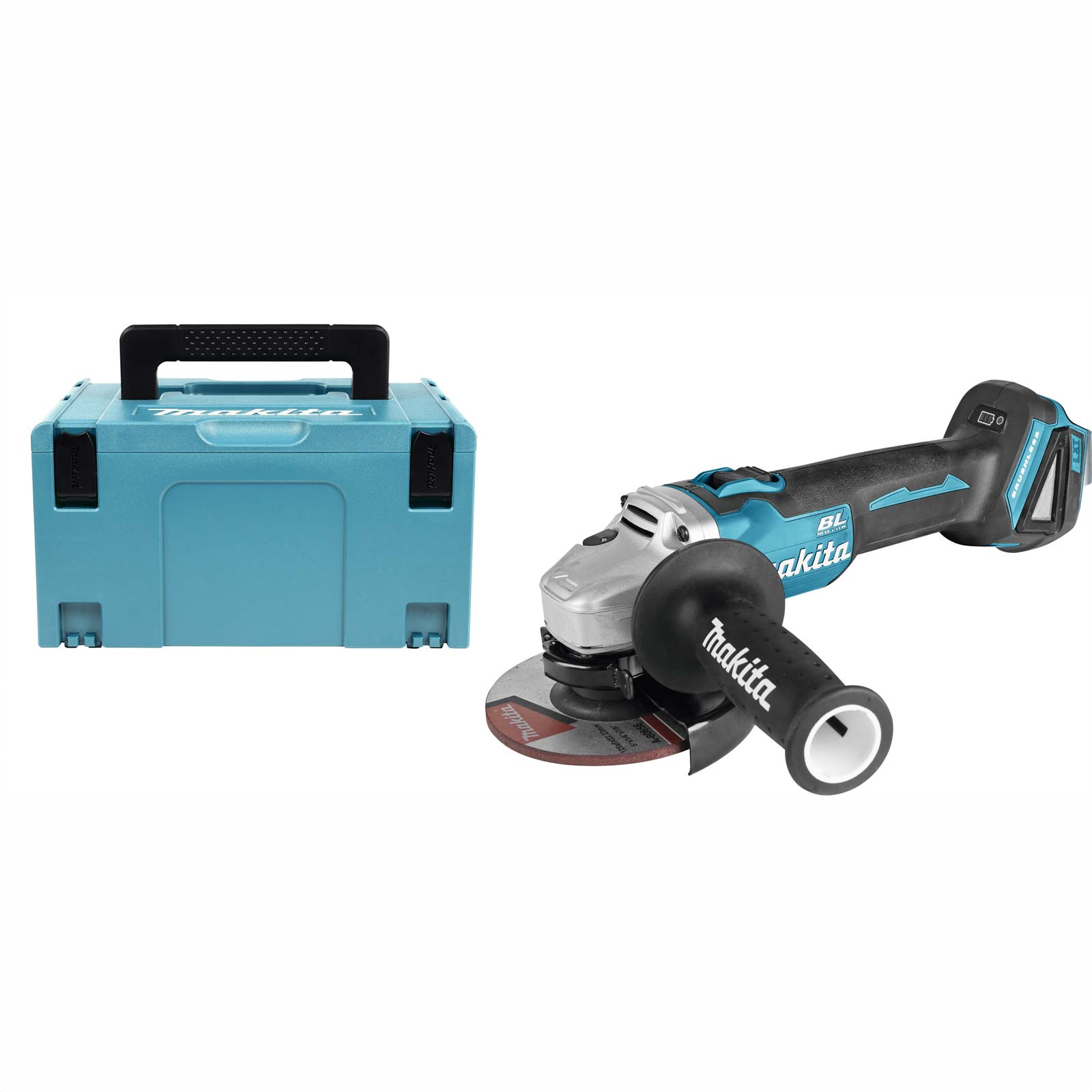 MAKITA DGA504ZJ Haakse slijper 18V 125 mm in Mbox, zonder accu's en lader
