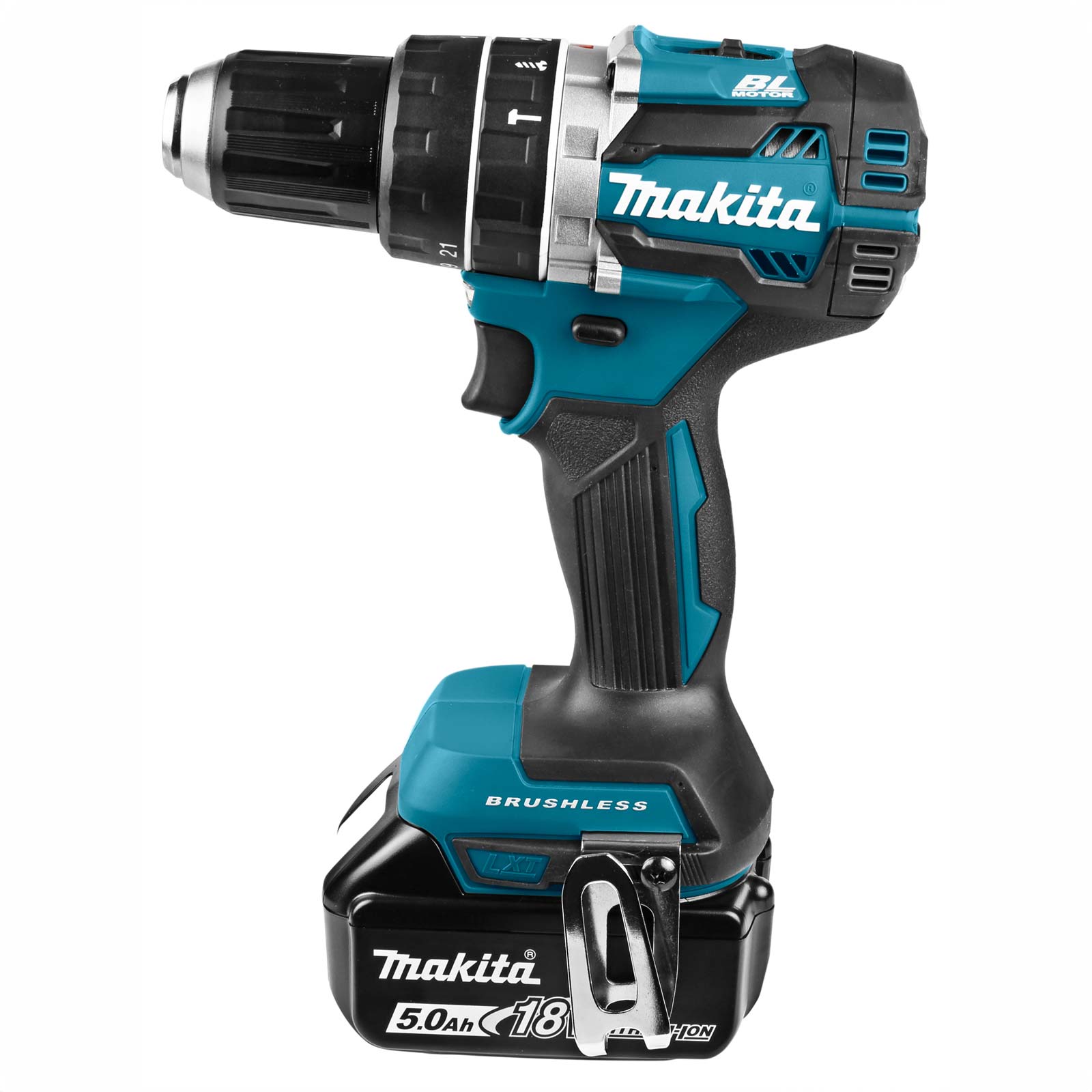 Makita DHP484RTJ 18 V Klopboor-/schroefmachine 5A accu(2 st) + lader, in Mbox - Afbeelding 2