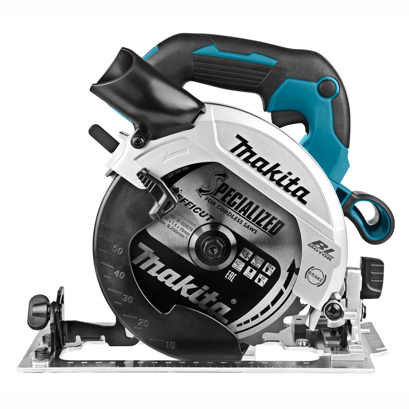 Makita DHS661ZJU 18 V Cirkelzaag 165mm Zonder accu's en lader, met AWS zender, in Mbox - Afbeelding 3