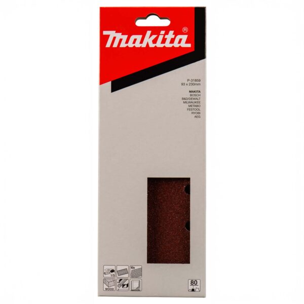 MAKITA P-31859 Schuurvel 93x230mm K80 Red 10st