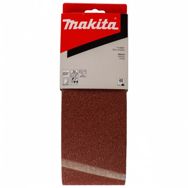 MAKITA P-36887 Schuurband 100x610 K40 red 5st