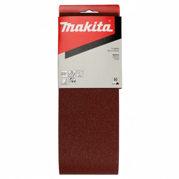 MAKITA P-36893 Schuurband 100x610 K60 red 5st