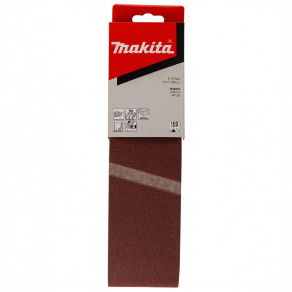 MAKITA P-37340 Schuurband 76x610 K100 red 5st