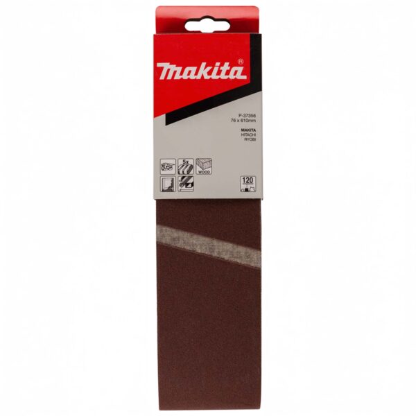 MAKITA P-37356 Schuurband 76x610 K120 red 5st