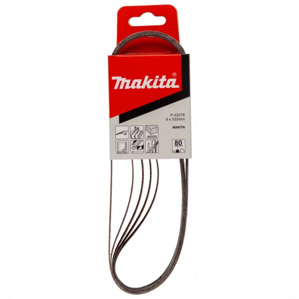 MAKITA P-43278 Schuurband 9x533 K80 red 5st