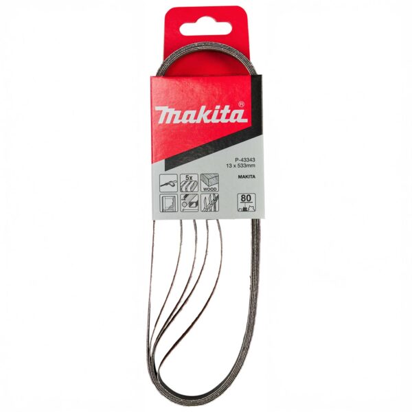 MAKITA P-43343 Schuurband 13x533 K80 red 5st