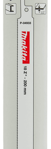 MAKITA P-04933 Reciprozaagblad Staal 180mm No.3012, S1122EF 5st.