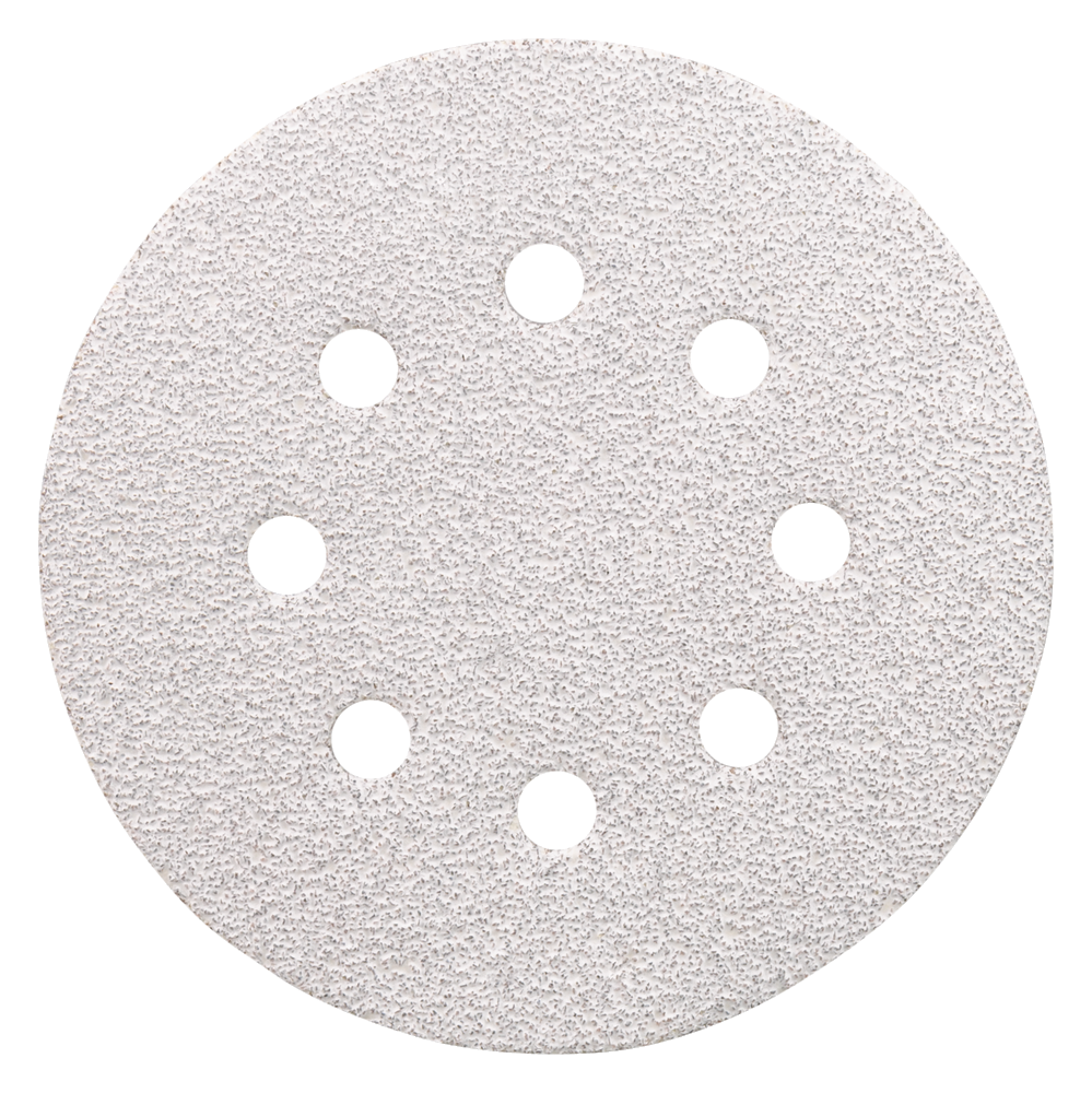 MAKITA P-33342 Schuurschijf 125mm rond K40 wit velcro 10st - Afbeelding 2