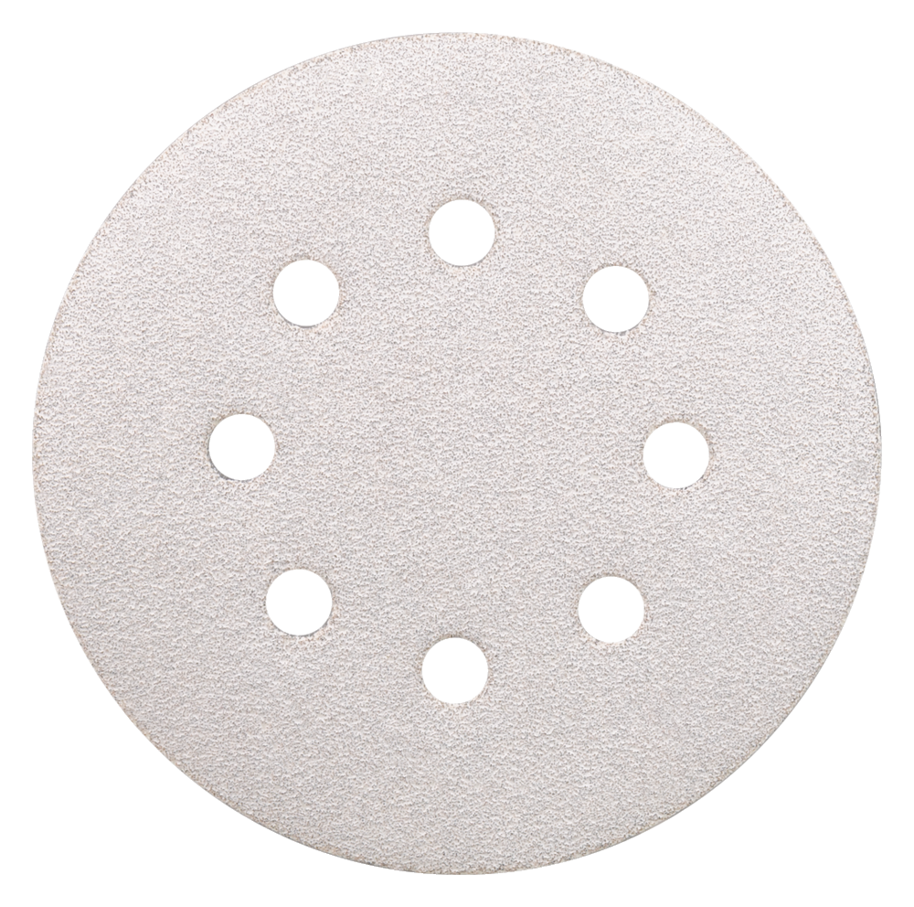 MAKITA P-33370 Schuurschijf 125mm rond K100 wit velcro 10st - Afbeelding 2