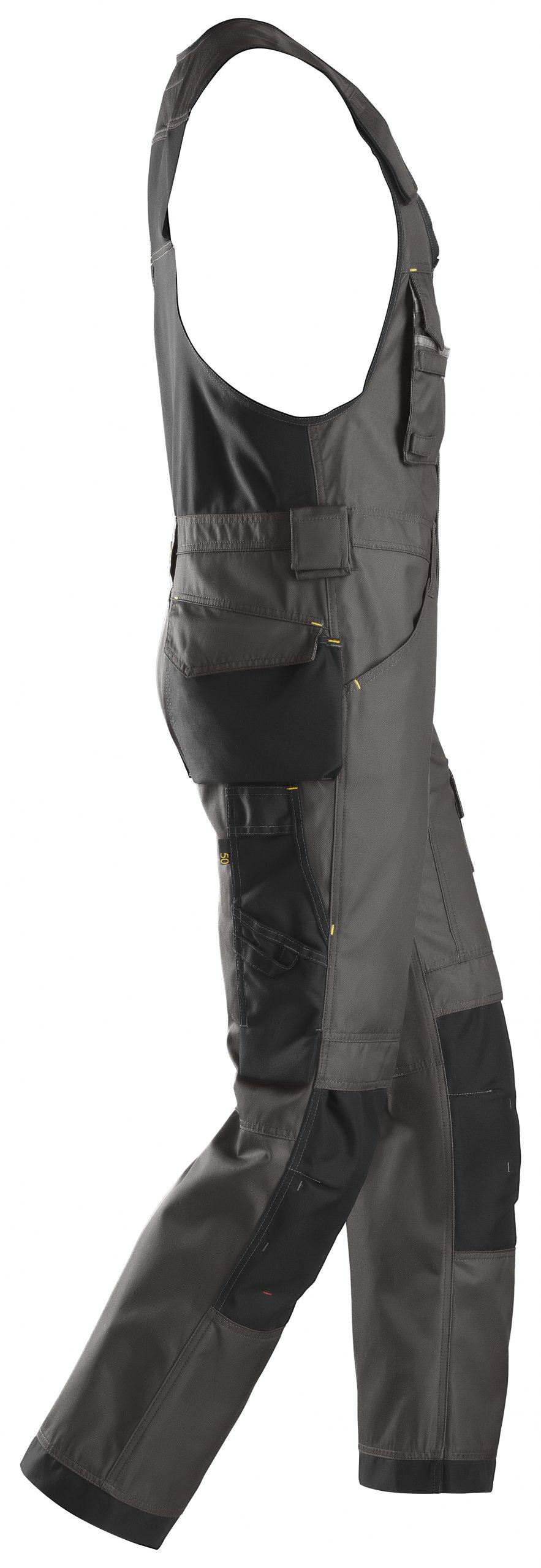 Snickers 0312 DuraTwill Bodybroek Grijs/Zwart - Afbeelding 2