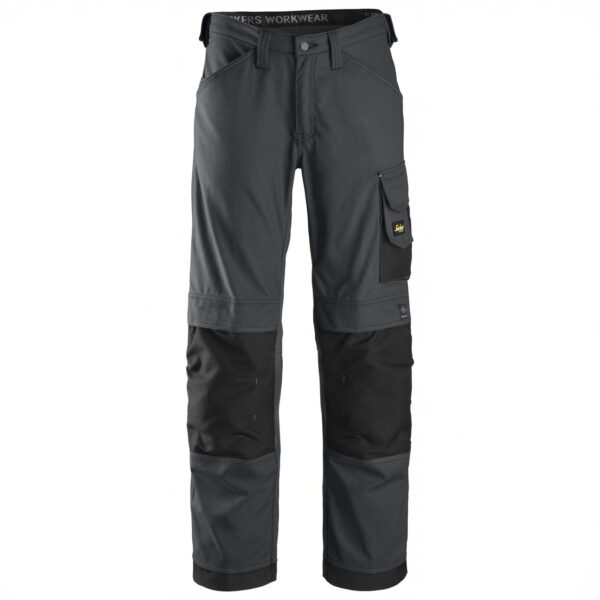 Snickers 3314 Canvas+ Werkbroek Grijs/Zwart