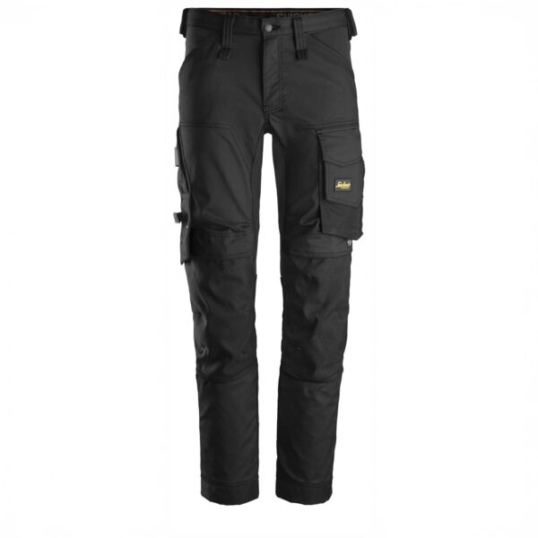 Snickers 6241 AllroundWork Stretch Werkbroek Slim Fit Holsterzakken Zwart