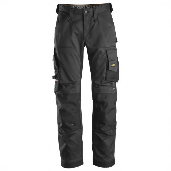 Snickers 6351 AllroundWork Stretch Werkbroek Loose Fit Zwart